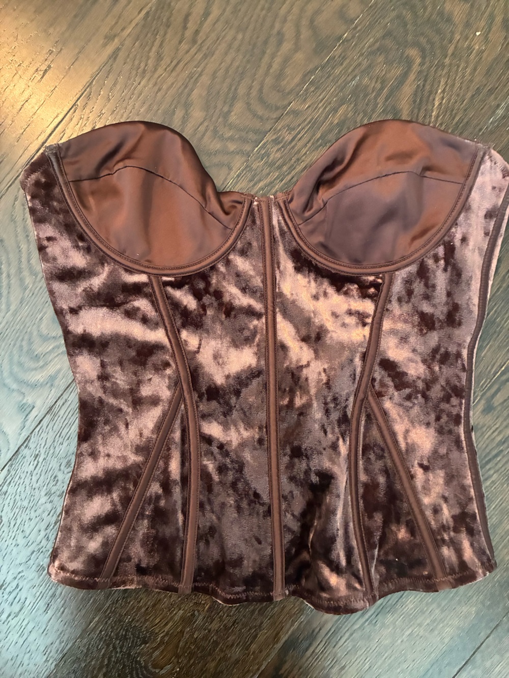 Zara Chocolate Brown Bustier Top - Picture 1 of 5